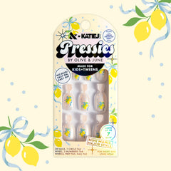 Lemon Polka Dot Party - Pressies | Short Medium | Round