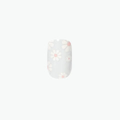 Angelfish Flower Shower - Press-On | Extra Short | Squoval